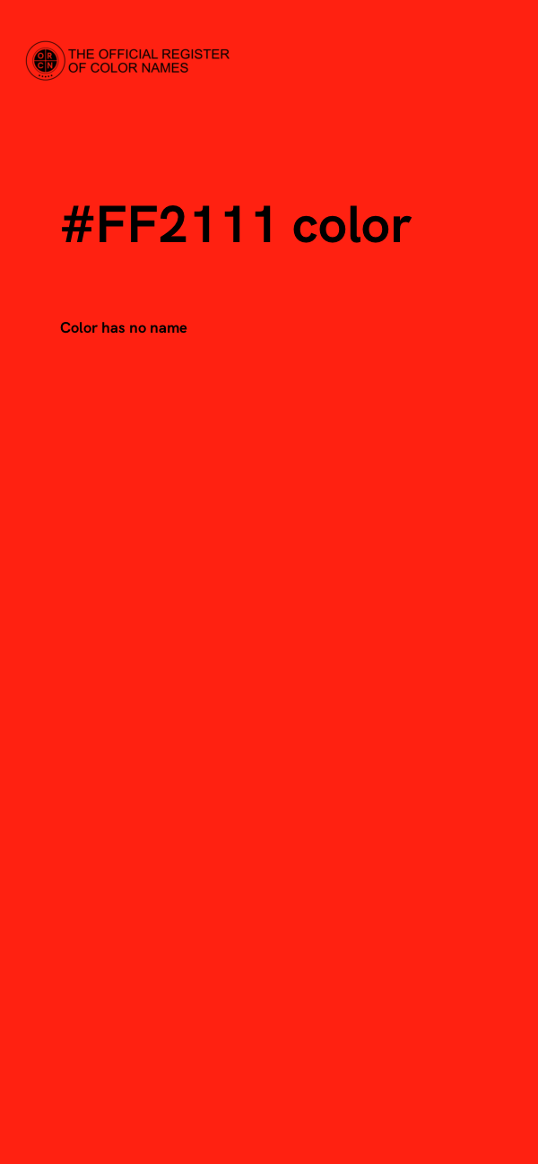 #FF2111 color image
