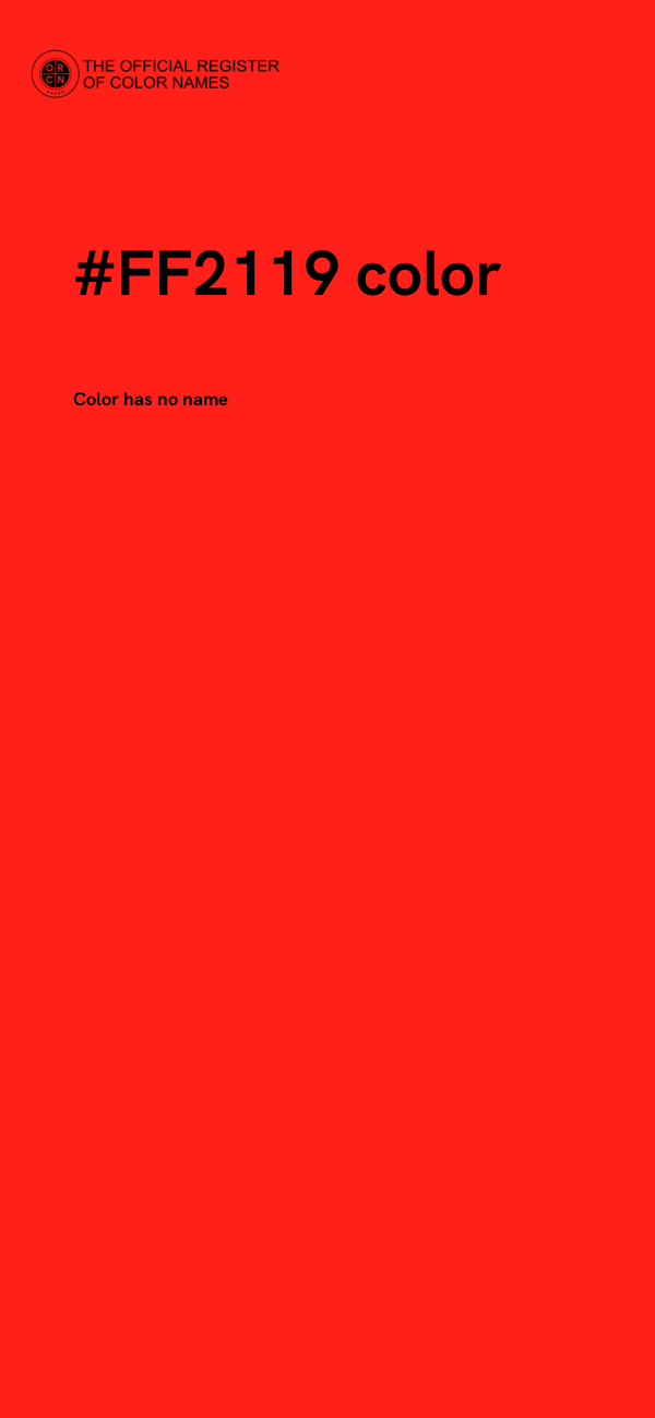 #FF2119 color image
