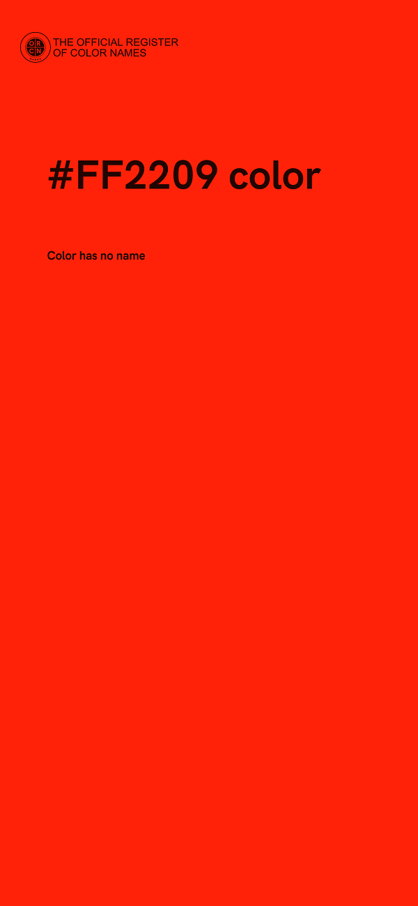 #FF2209 color image