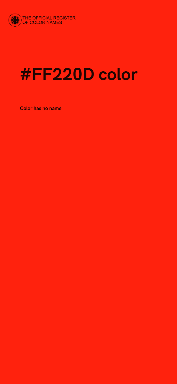 #FF220D color image
