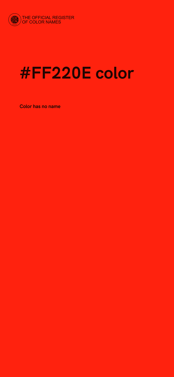 #FF220E color image