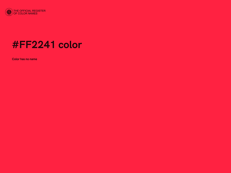 #FF2241 color image