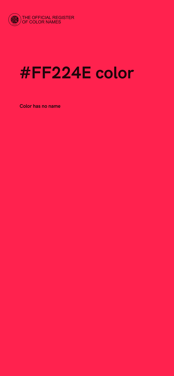 #FF224E color image