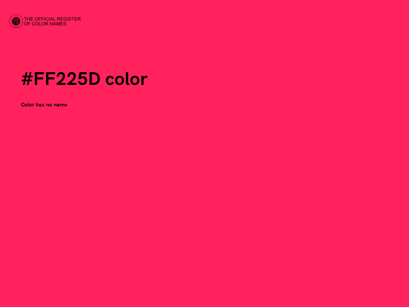 #FF225D color image