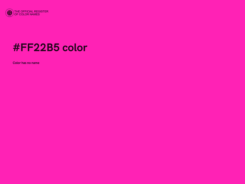 #FF22B5 color image