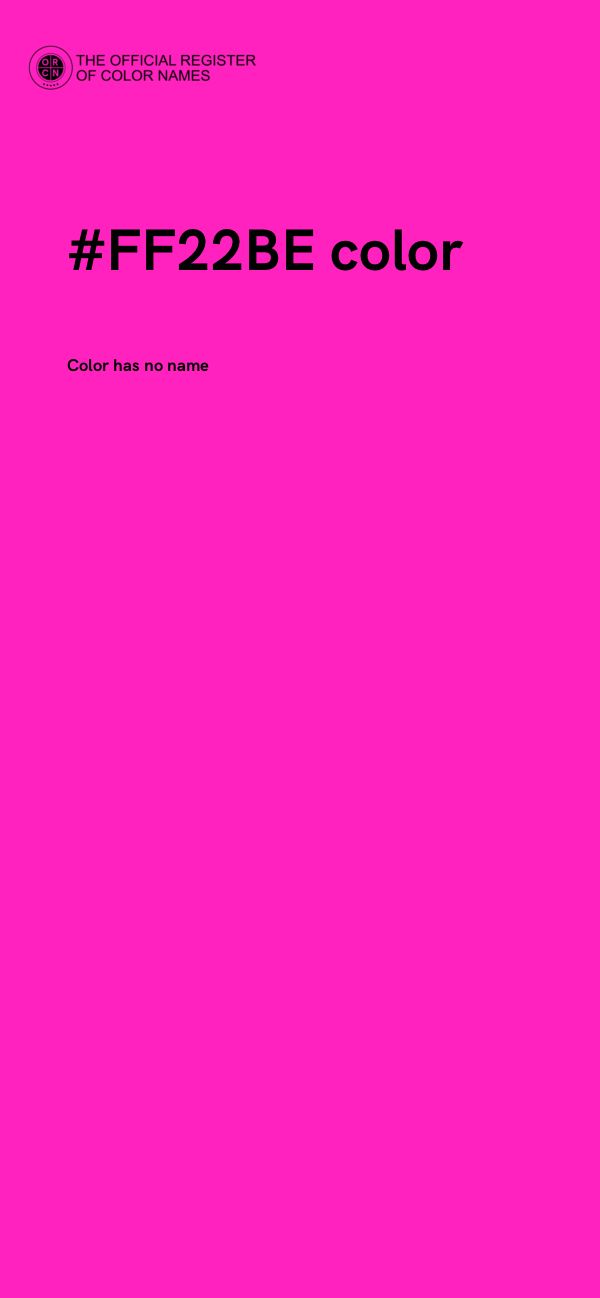 #FF22BE color image