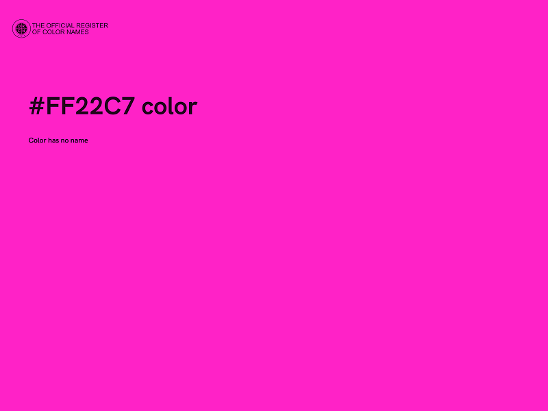 #FF22C7 color image