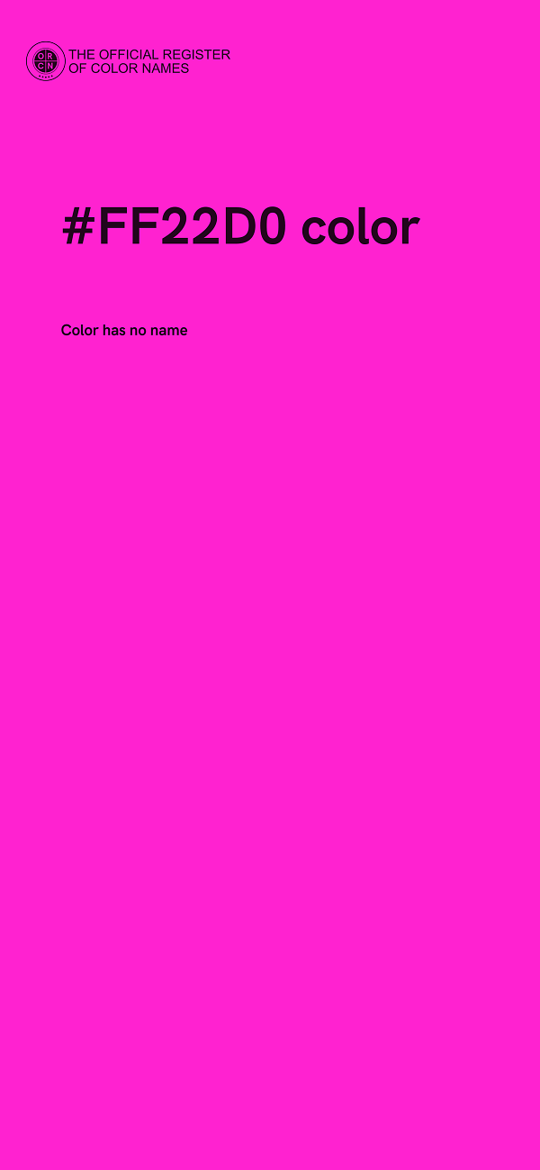 #FF22D0 color image