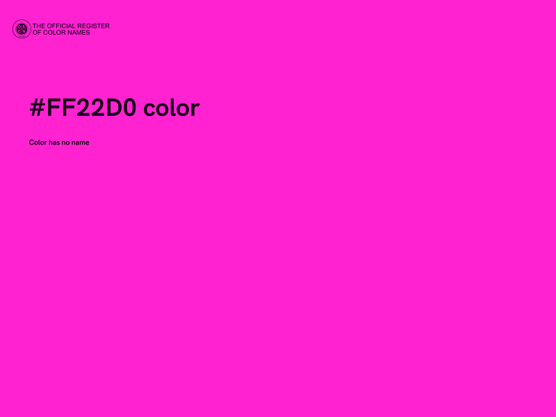 #FF22D0 color image