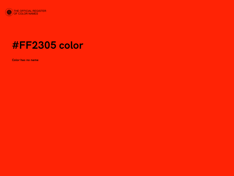 #FF2305 color image