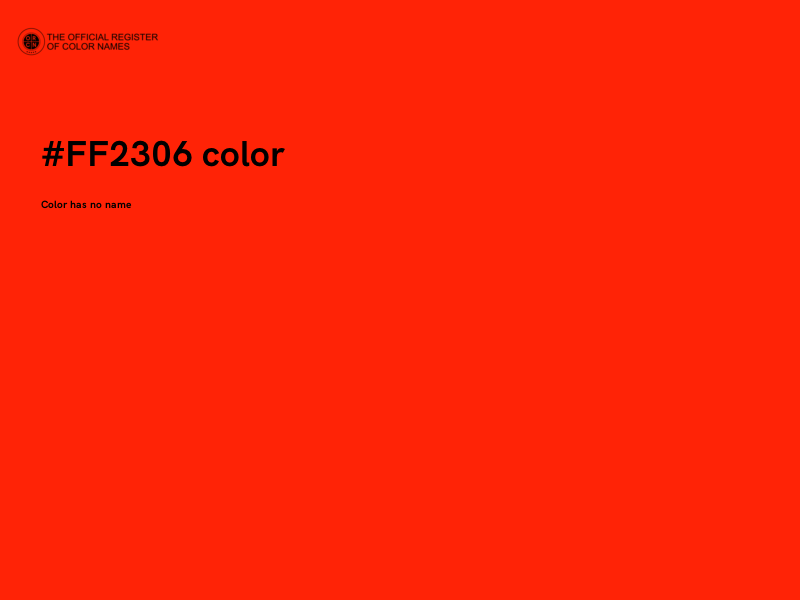 #FF2306 color image
