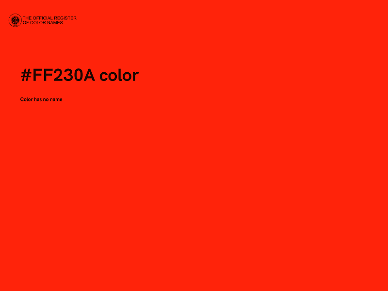 #FF230A color image