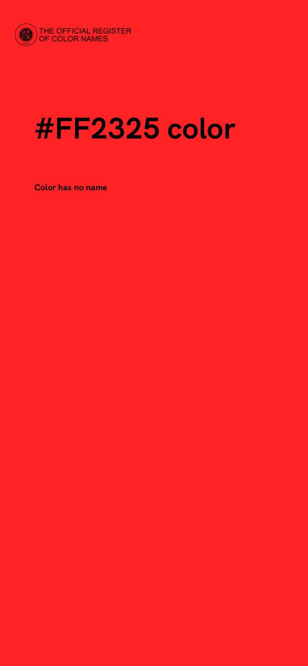 #FF2325 color image