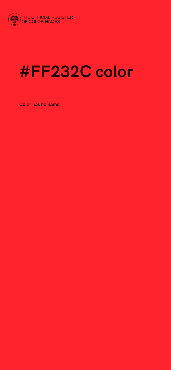 #FF232C color image