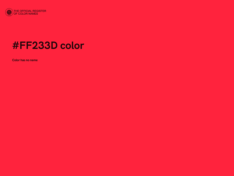 #FF233D color image