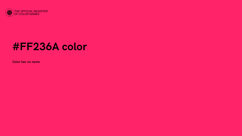 #FF236A color image