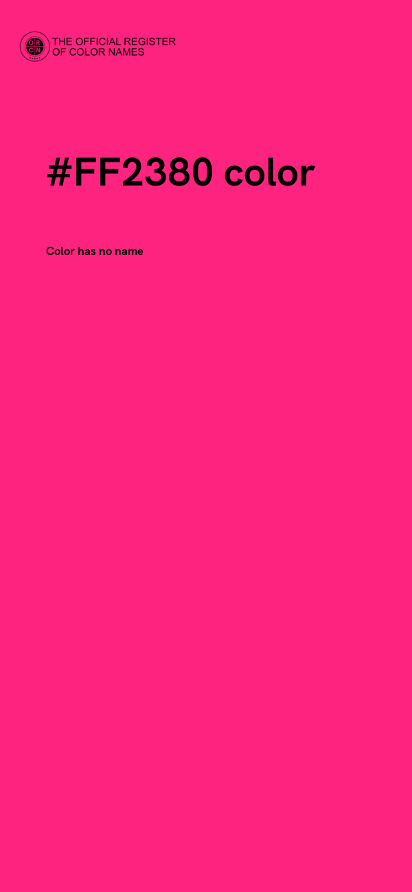 #FF2380 color image