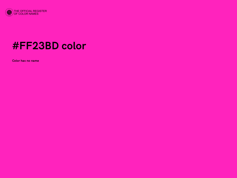 #FF23BD color image