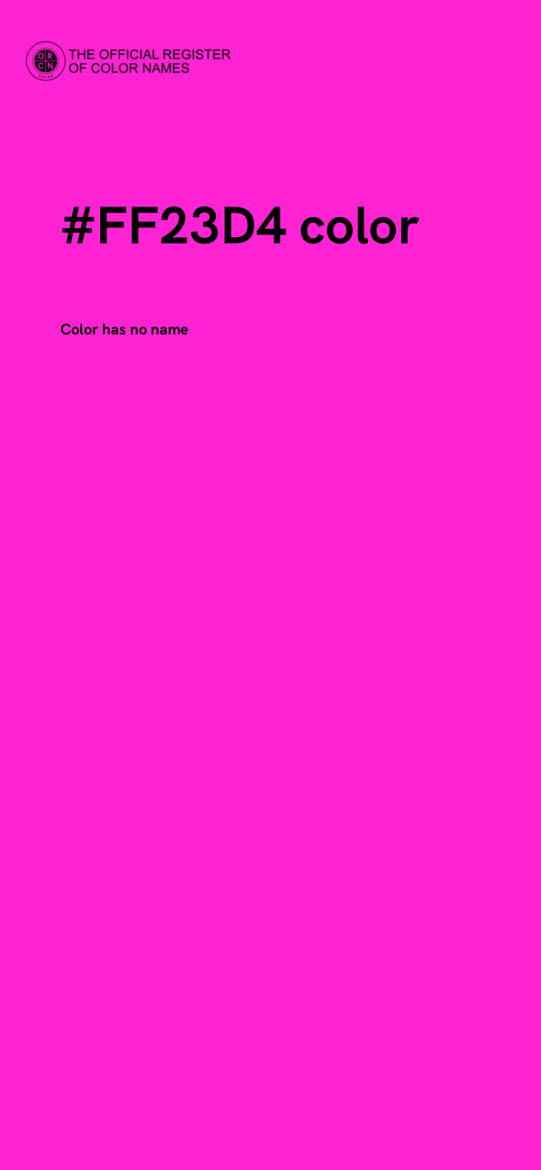 #FF23D4 color image