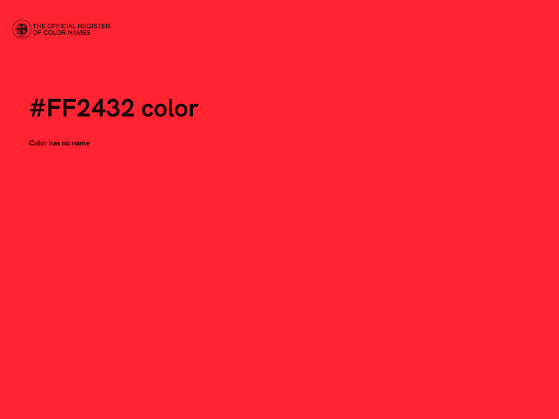 #FF2432 color image