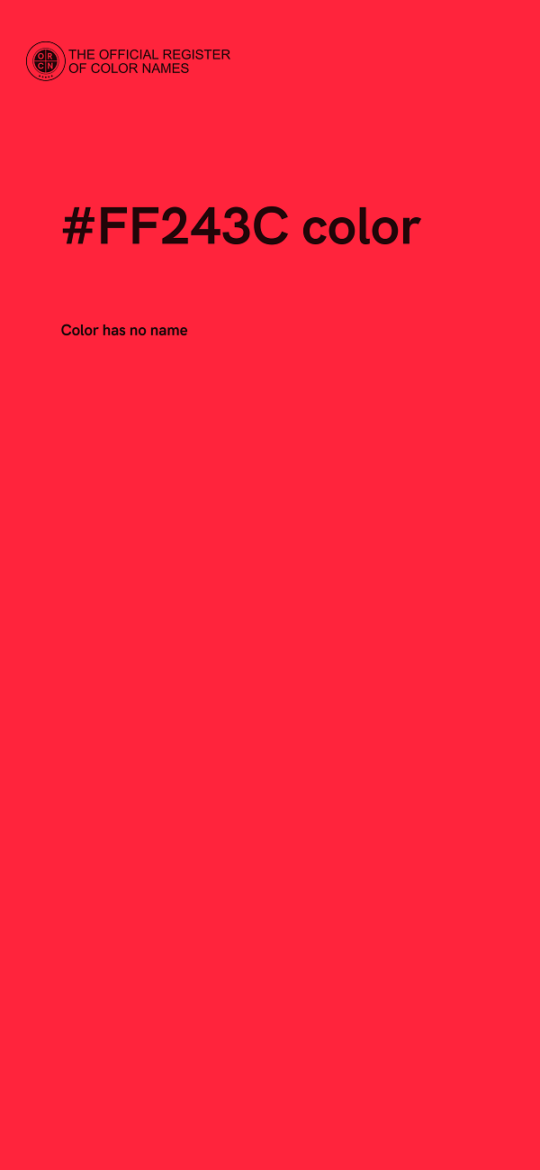 #FF243C color image