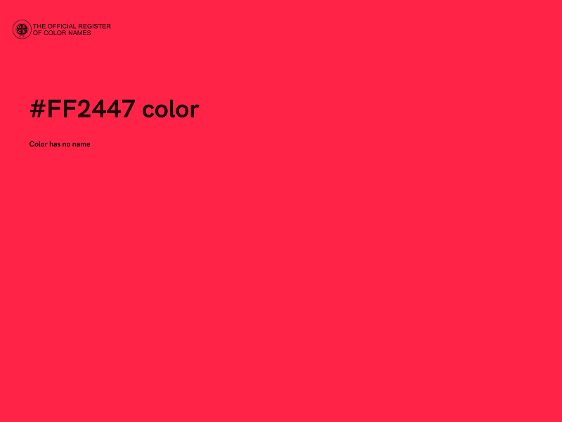 #FF2447 color image