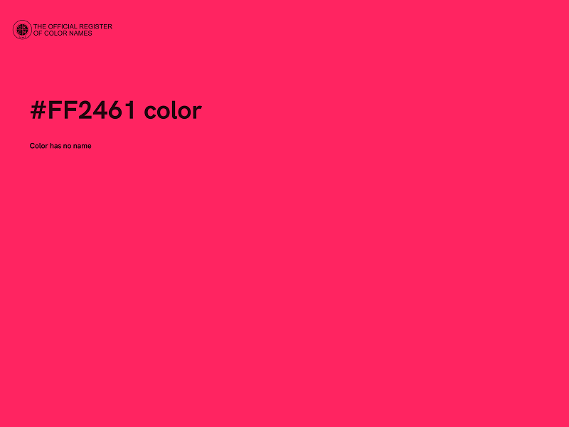 #FF2461 color image