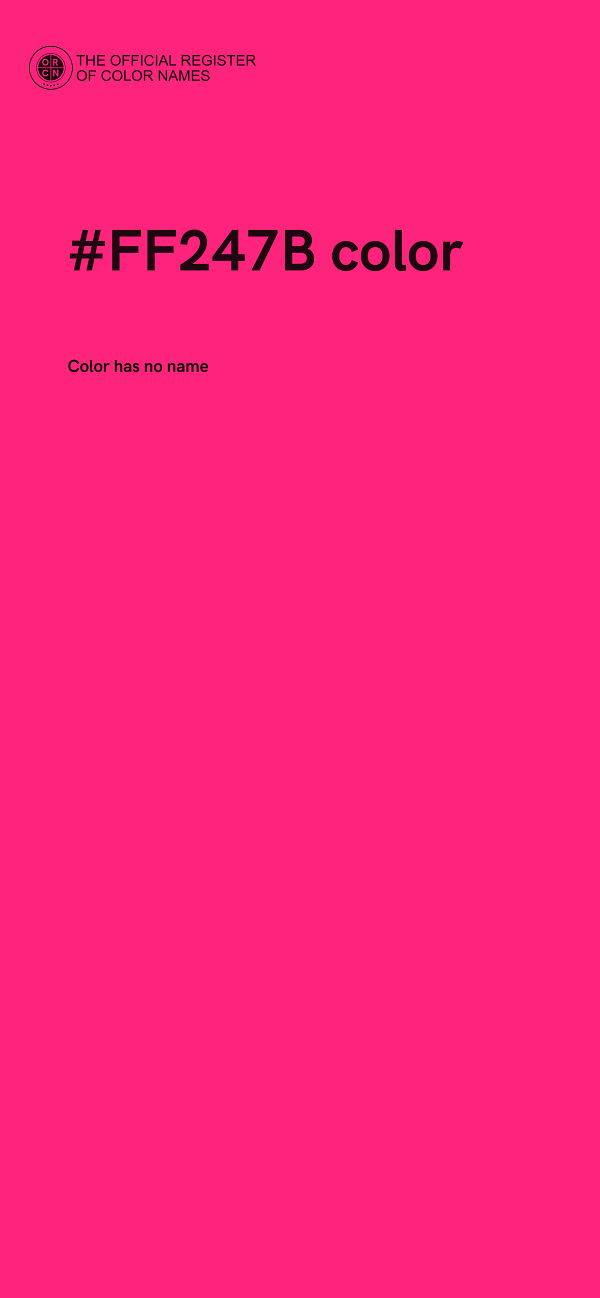 #FF247B color image