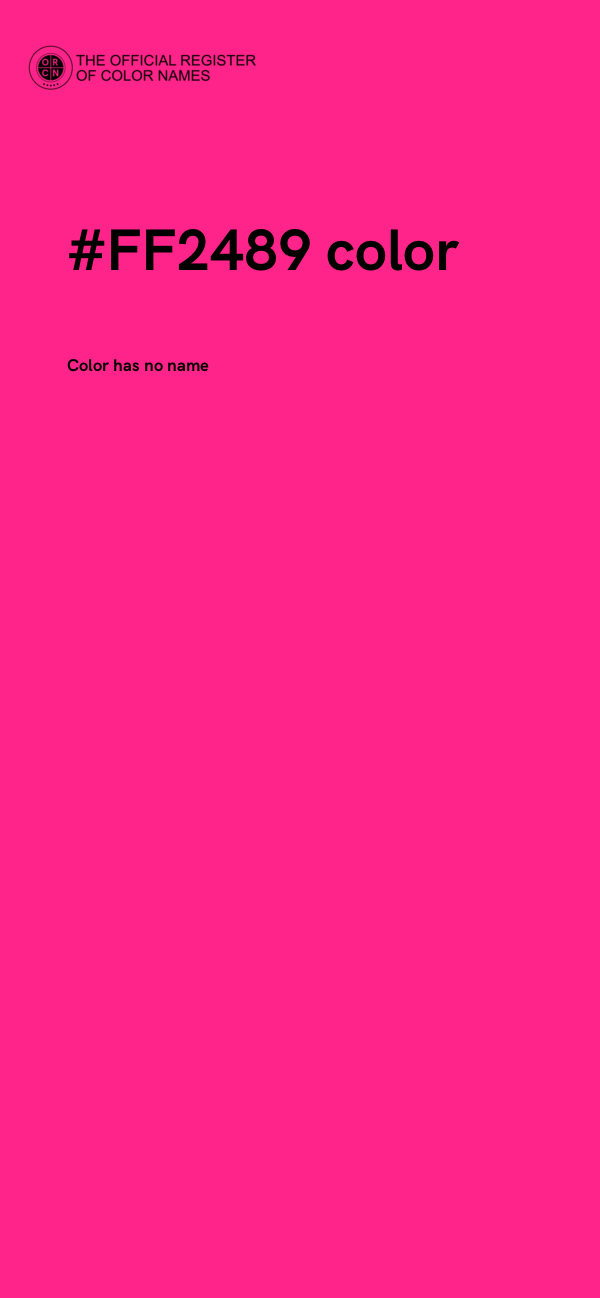 #FF2489 color image