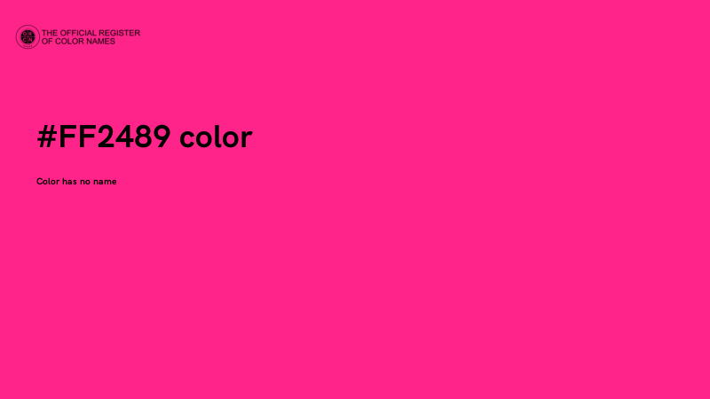 #FF2489 color image
