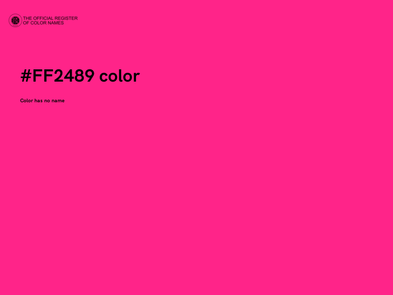 #FF2489 color image