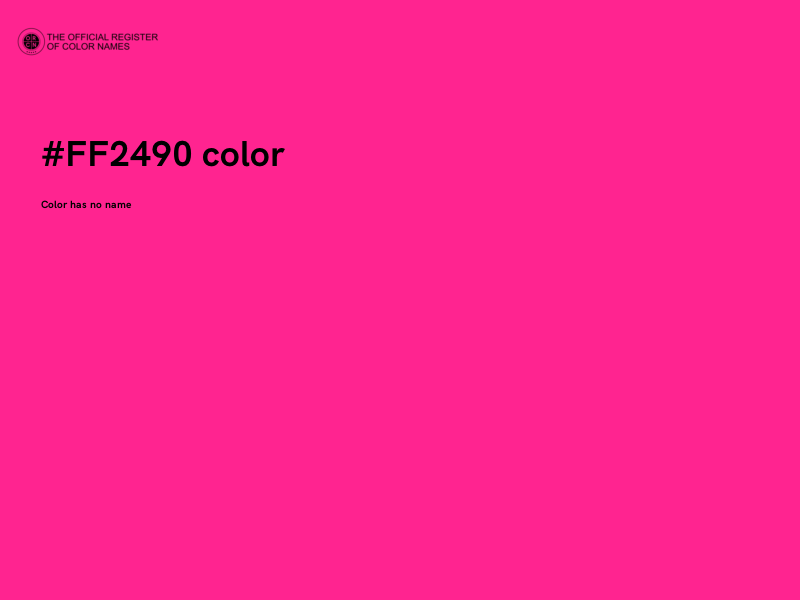 #FF2490 color image
