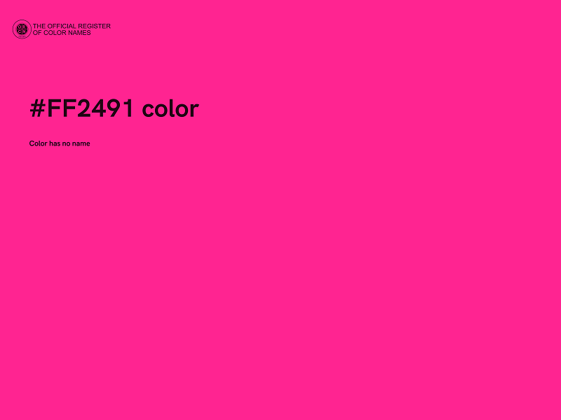 #FF2491 color image