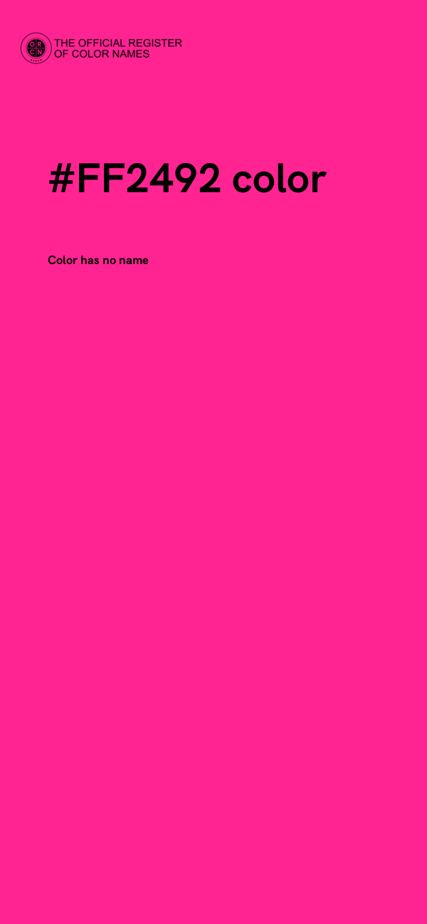 #FF2492 color image