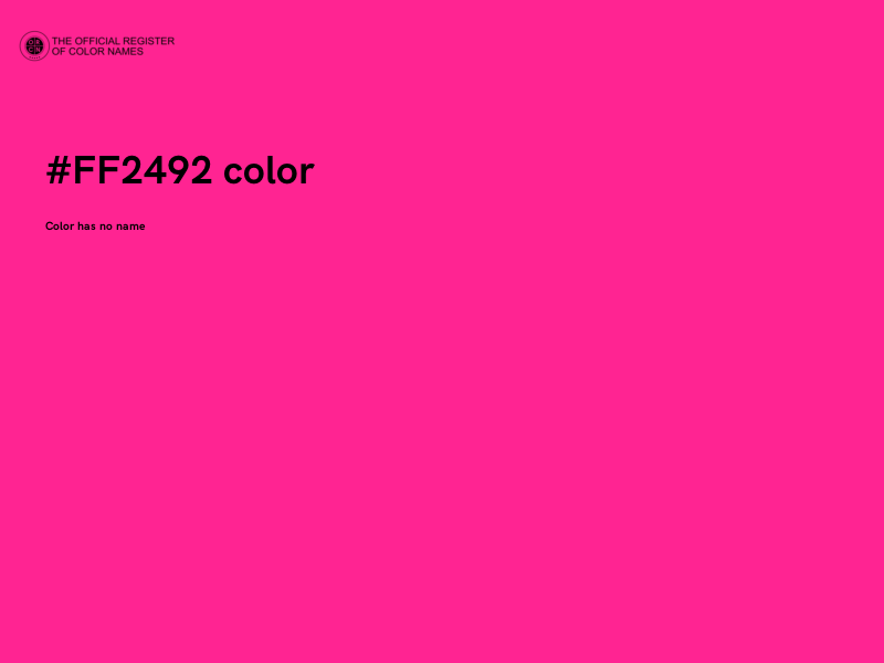 #FF2492 color image