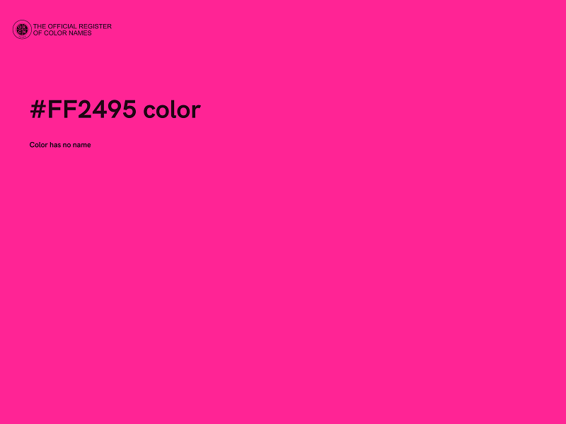 #FF2495 color image