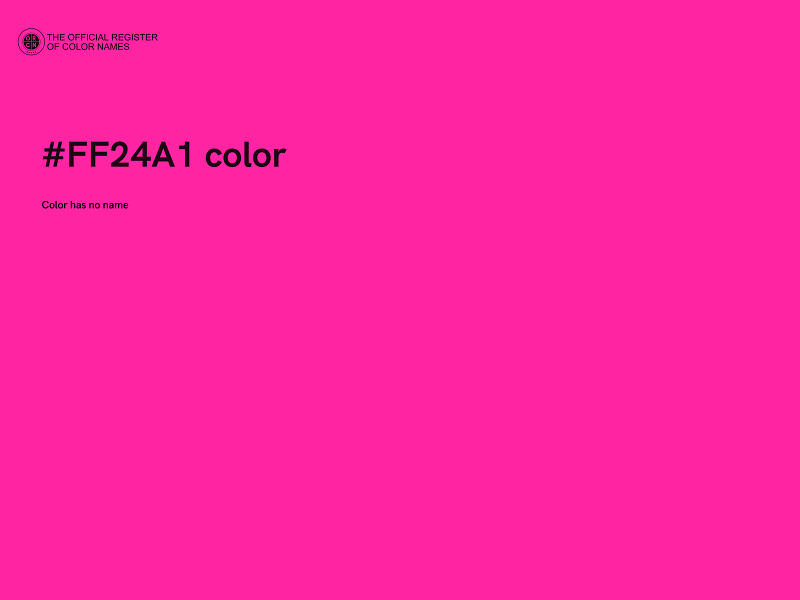 #FF24A1 color image