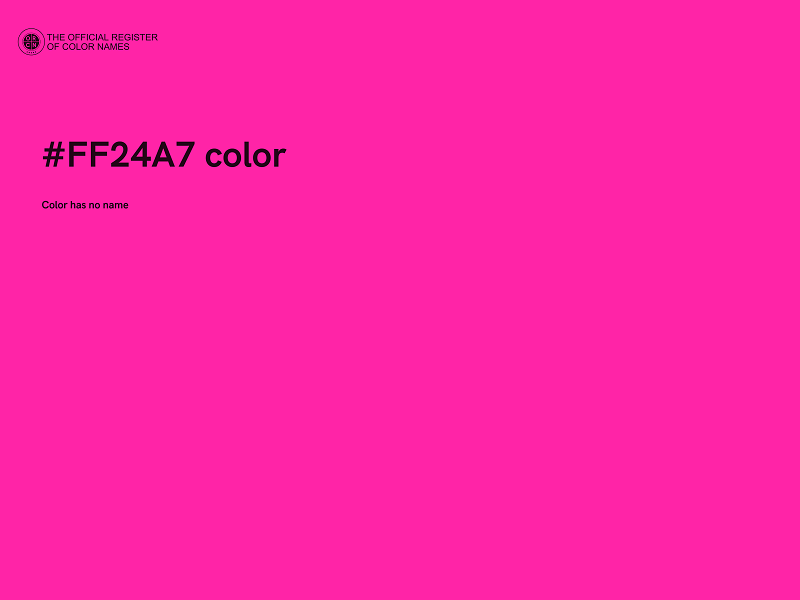 #FF24A7 color image