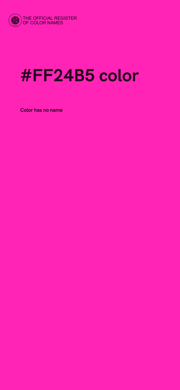 #FF24B5 color image