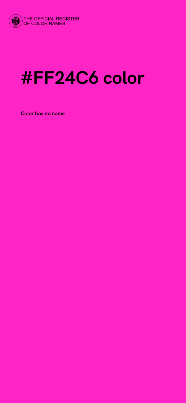 #FF24C6 color image