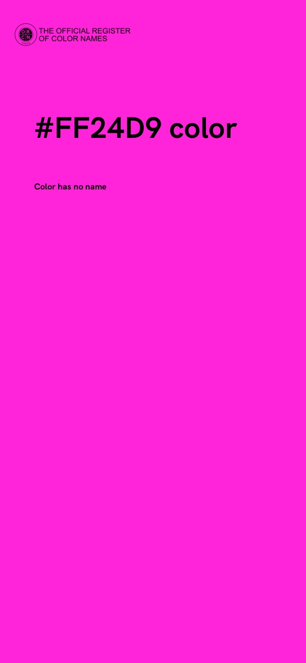 #FF24D9 color image
