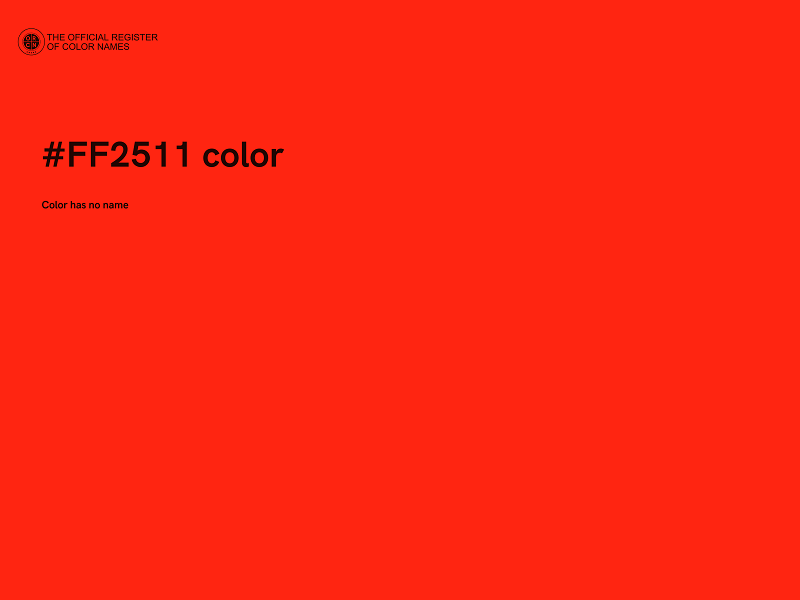 #FF2511 color image