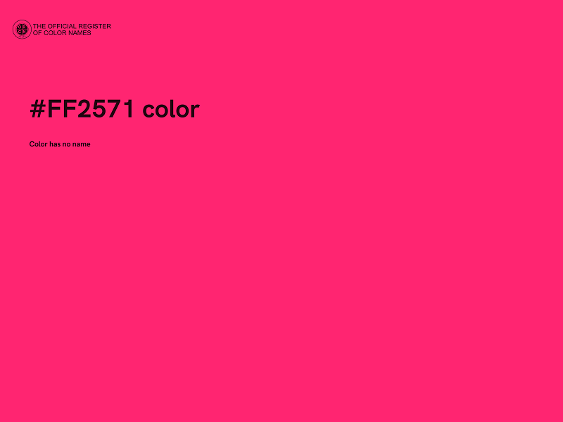 #FF2571 color image