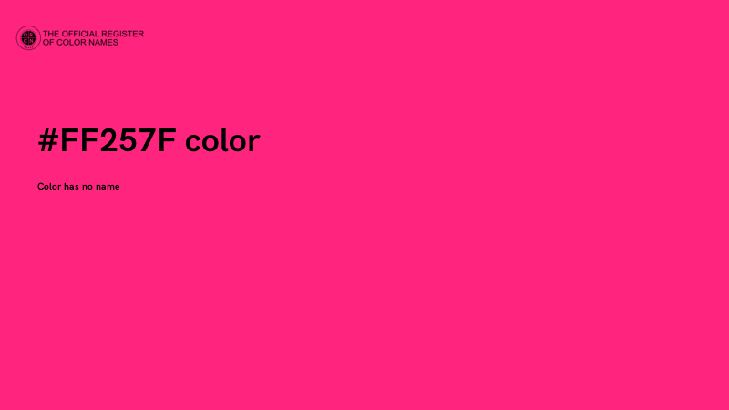 #FF257F color image