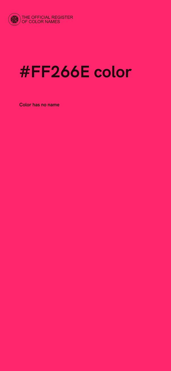 #FF266E color image
