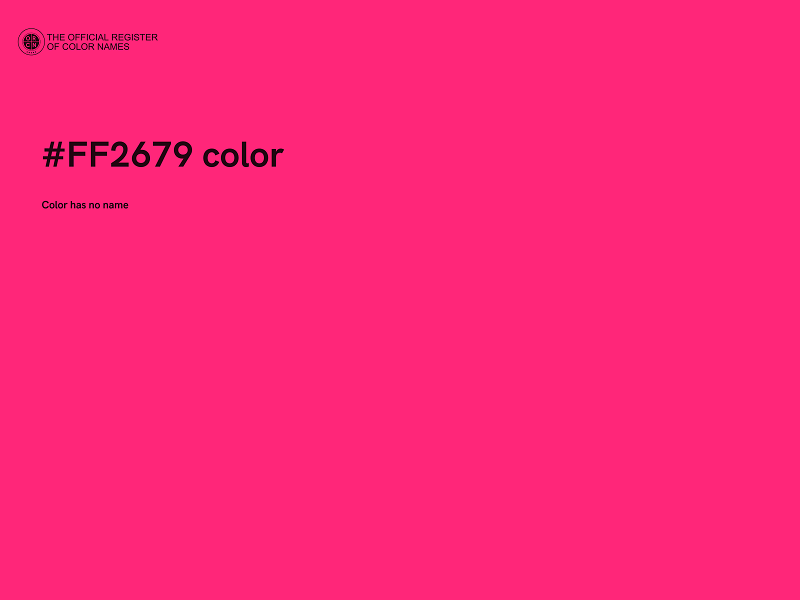 #FF2679 color image
