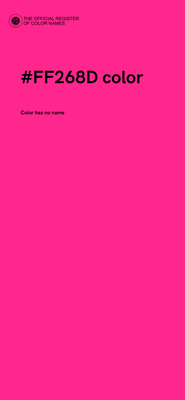 #FF268D color image