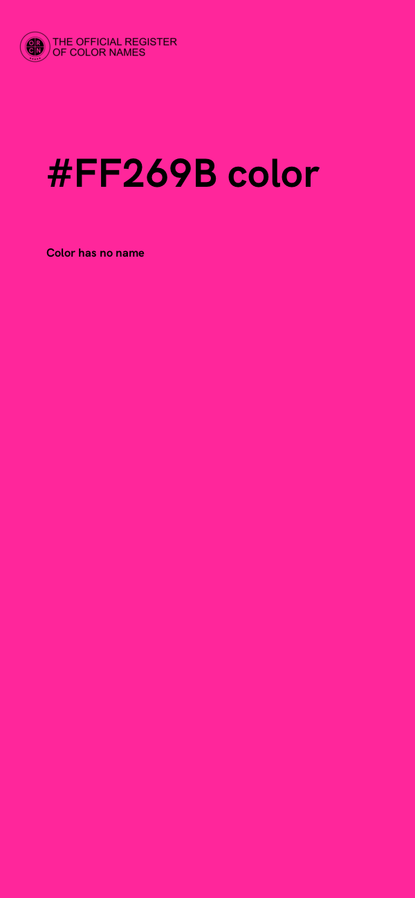 #FF269B color image