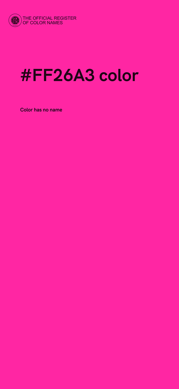 #FF26A3 color image