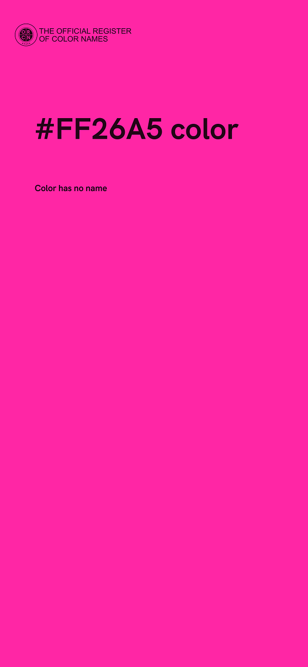 #FF26A5 color image